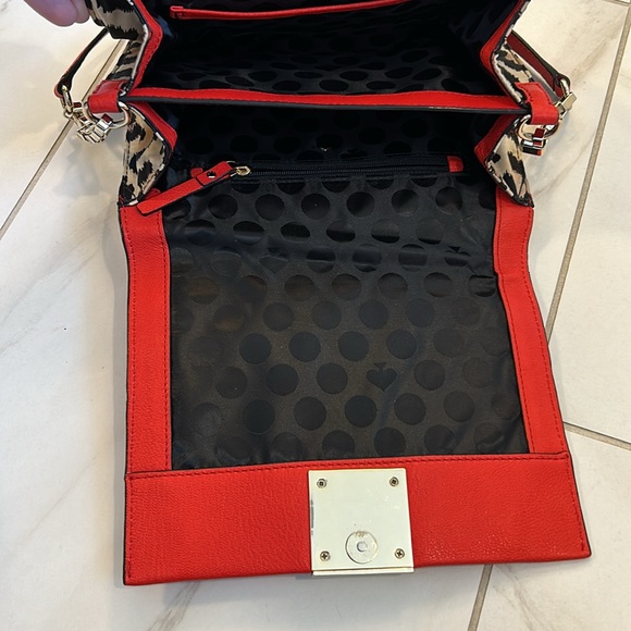 Kate Spade orange and print crossbody bag. - Picture 5 of 7